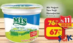 MİS YOĞURT TAM YAĞLI HOMOJENİZE 1500 G fiyat ve kampanya bilgisi